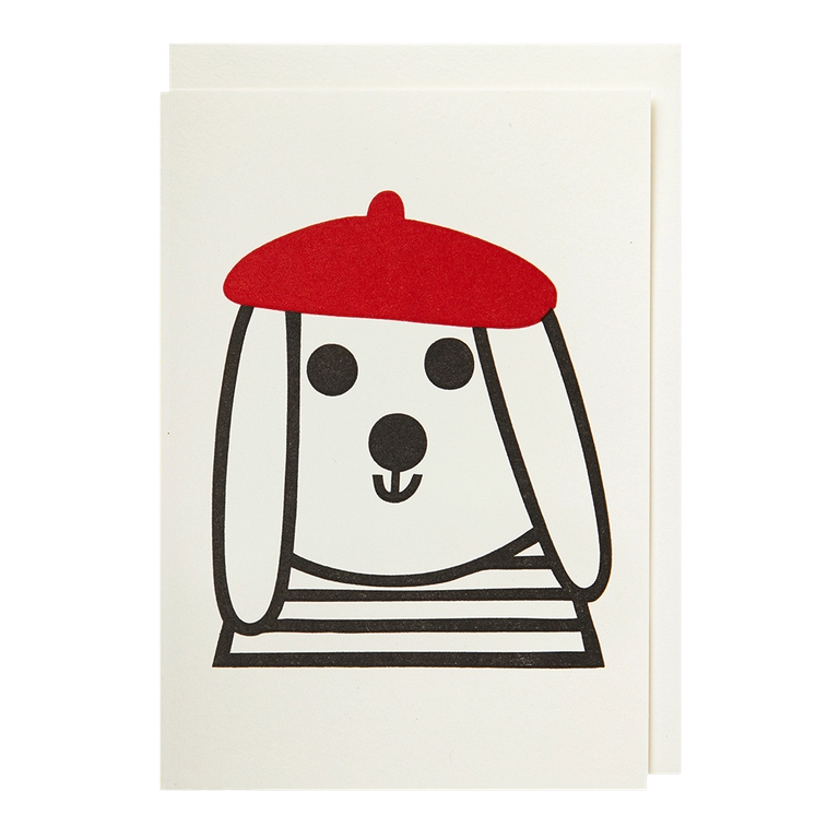 Dog with Beret