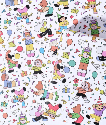 Dance Party Kids Gift Wrap