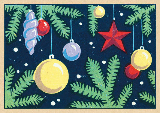Vintage Matchbox 'Glorious Baubles' Card Pack