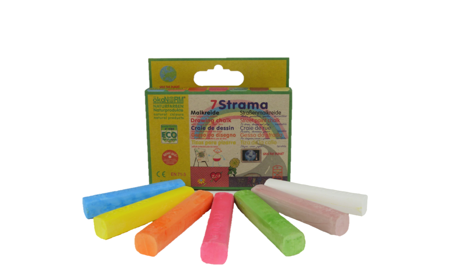 Street Crayons in a case - Set of 7 colours