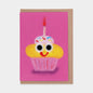Cake Greetings Card by Jon Burgerman